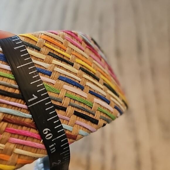 Multicolor Straw Woven Headband Womens - Picture 4 of 5